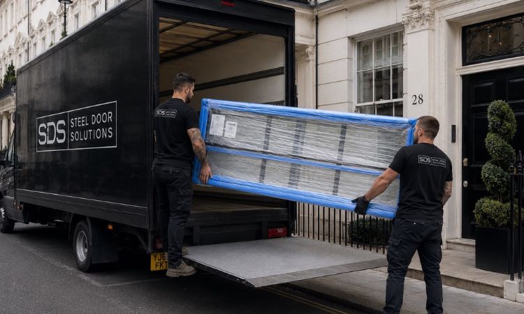 Glass door partitions London
